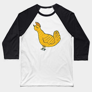 Yellow Hen Baseball T-Shirt